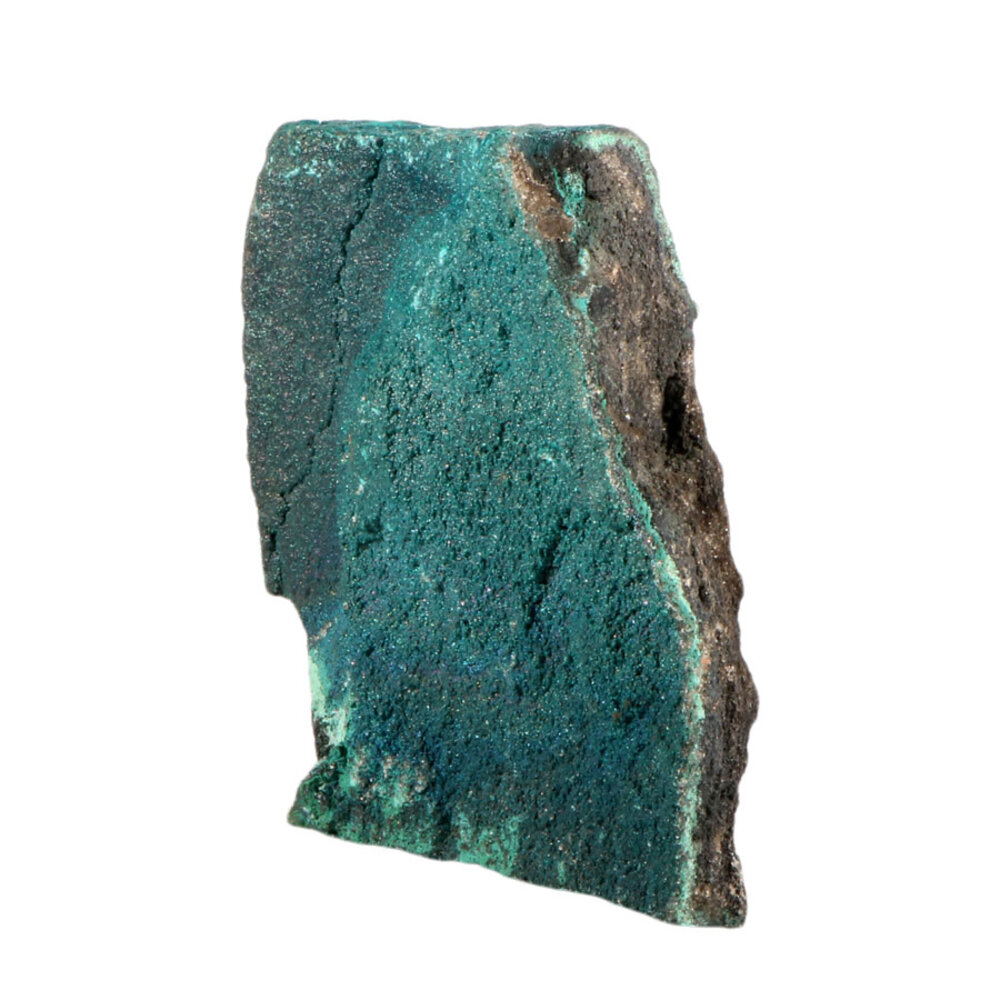 Malachiet met goethiet 17 x 17,5 x 4 cm | 1414 gram Malachiet met goethiet 17 x 17,5 x 4 cm | 1414 gram