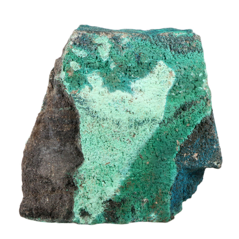 Malachiet met goethiet 17 x 17,5 x 4 cm | 1414 gram Malachiet met goethiet 17 x 17,5 x 4 cm | 1414 gram