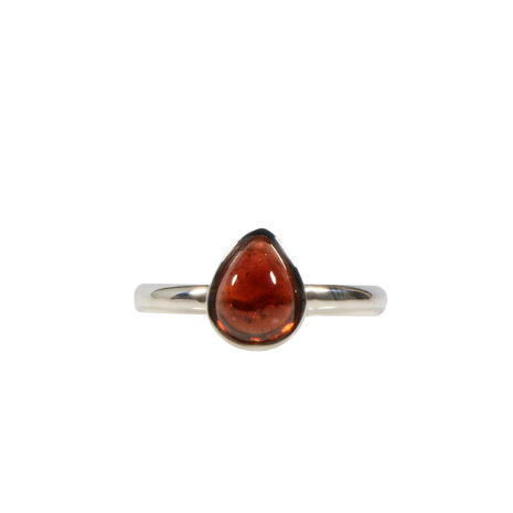 Zilveren ring toermalijn (rood/bruin) maat 19 1/2 | druppel 9 x 7 mm Zilveren ring toermalijn (rood/bruin) maat 19 1/2 | druppel 9 x 7 mm