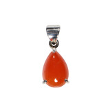 Zilveren hanger carneool druppel gezet 1,5 x 1 cm Zilveren hanger carneool druppel gezet 1,5 x 1 cm