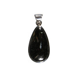 Zilveren hanger nuummiet | druppel 2,5 x 1,4 cm (1)