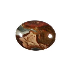 Jaspis (polychroom) steen plat gepolijst