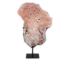 Amethist (roze) op standaard 50 x 38 x 3 cm | 8770 gram Amethist (roze) op standaard 50 x 38 x 3 cm | 8770 gram