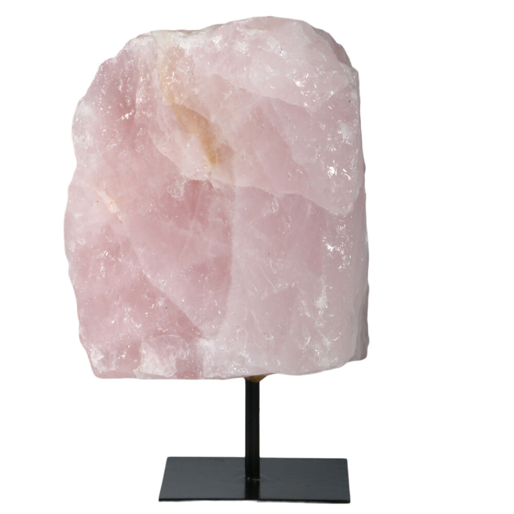 Rozenkwarts ruw op standaard 15,5 x 12,5 x 10 cm | 2968 gram Rozenkwarts ruw op standaard 15,5 x 12,5 x 10 cm | 2968 gram