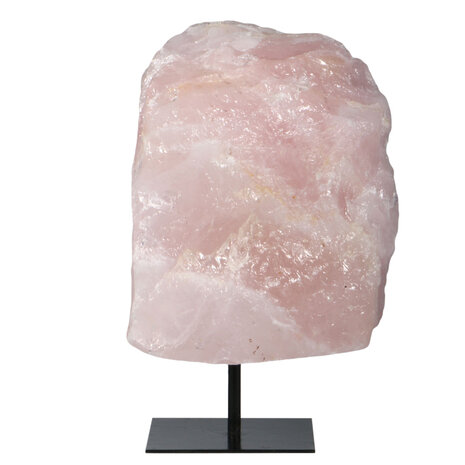 Rozenkwarts ruw op standaard 15,5 x 12,5 x 10 cm | 2968 gram Rozenkwarts ruw op standaard 15,5 x 12,5 x 10 cm | 2968 gram