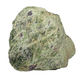 Peridoot met lepidoliet ruw staand 14 x 14 x 8,5 cm | 2762 gram Peridoot met lepidoliet ruw staand 14 x 14 x 8,5 cm | 2762 gram