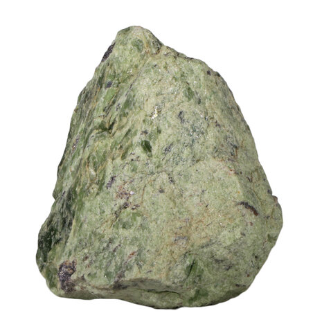 Peridoot met lepidoliet ruw staand 14 x 14 x 8,5 cm | 2762 gram