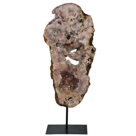 Amethist (roze) op standaard 37 x 18 x 3 cm | 3421 gram Amethist (roze) op standaard 37 x 18 x 3 cm | 3421 gram