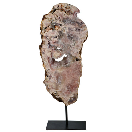 Amethist (roze) op standaard 37 x 18 x 3 cm | 3421 gram Amethist (roze) op standaard 37 x 18 x 3 cm | 3421 gram