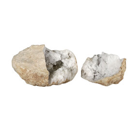 Bergkristal geode paar 18 x 14 x 12 cm | 1924 gram Bergkristal geode paar 18 x 14 x 12 cm | 1924 gram