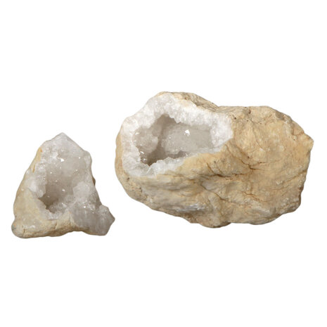 Bergkristal geode paar 26 x 25 x 17 cm | 7170 gram Bergkristal geode paar 26 x 25 x 17 cm | 7170 gram