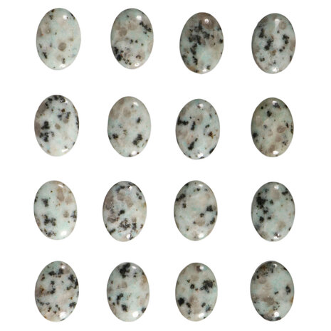 Amazoniet met toermalijn hanger doorboord Amazoniet met toermalijn hanger doorboord