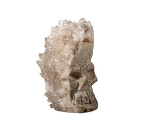 Bergkristal cluster kristallen schedel 6 x 4,5 x 3,5 cm | 109 gram