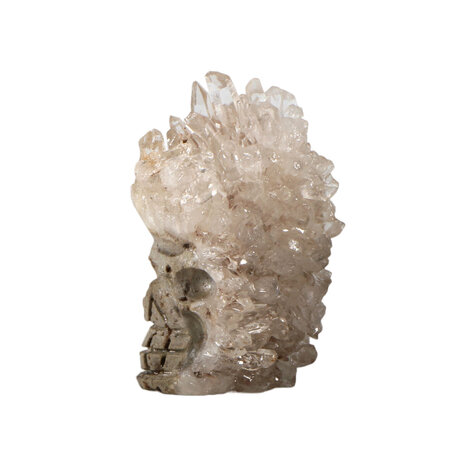 Bergkristal cluster kristallen schedel 6,5 x 3,5 x 3 cm | 100 gram Bergkristal cluster kristallen schedel 6,5 x 3,5 x 3 cm | 100 gram