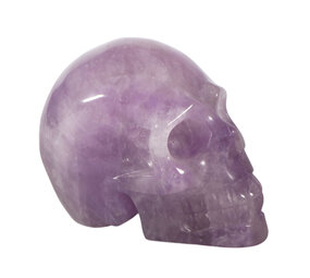 Amethist kristallen schedel 9,5 x 7,5 x 5 cm | 564 gram