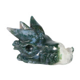 Mosagaat draken schedel 7,5 x 5 x 4,5 cm | 164 gram Mosagaat draken schedel 7,5 x 5 x 4,5 cm | 164 gram