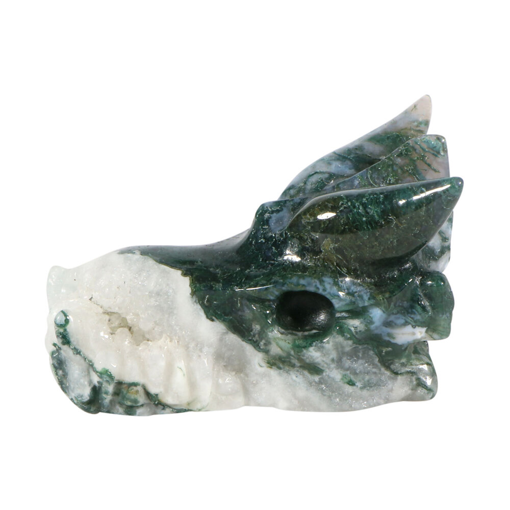 Mosagaat draken schedel 7,5 x 5 x 4,5 cm | 164 gram