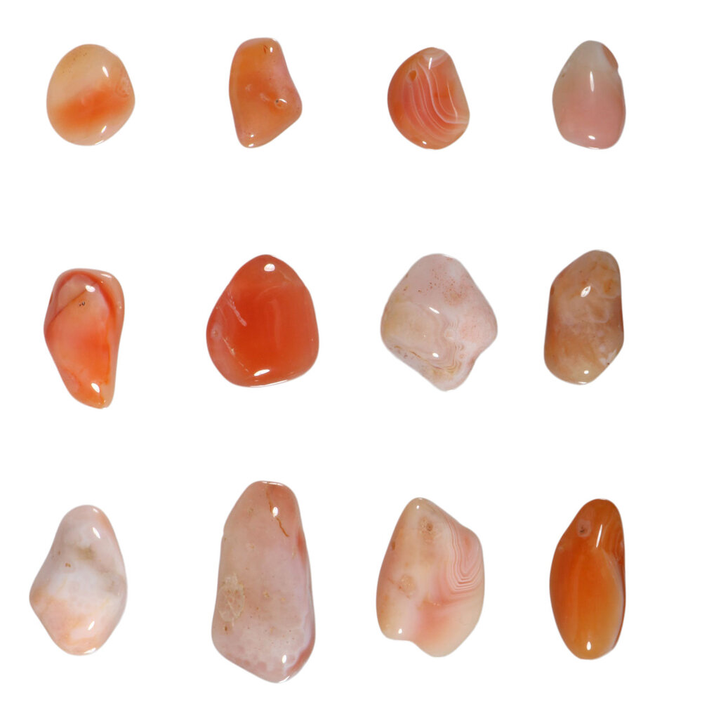 Agaat (abrikoos) hanger doorboord Agaat (abrikoos) hanger doorboord