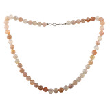 Agaat (bloem) ketting 8 mm kralen Agaat (bloem) ketting 8 mm kralen