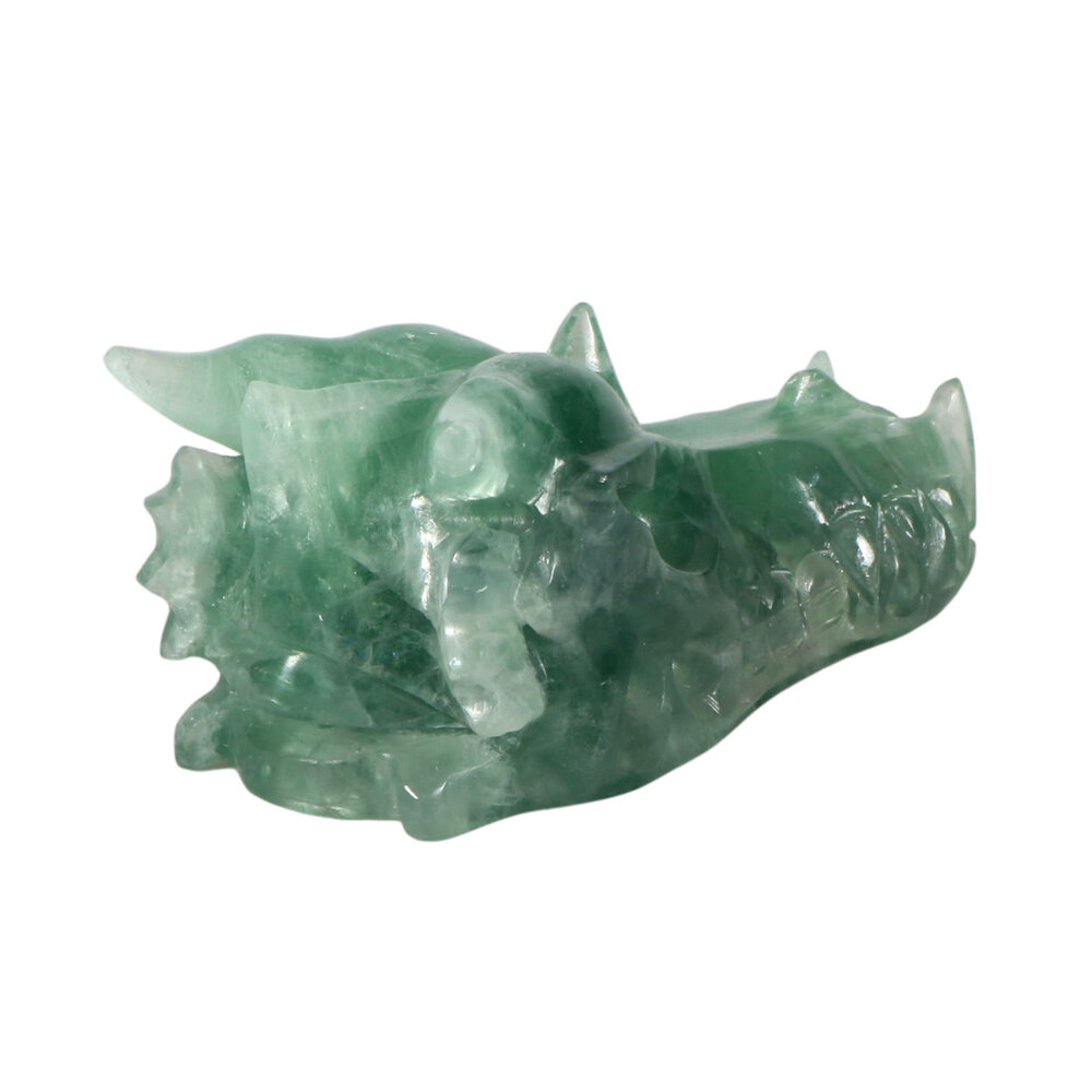 Fluoriet draken schedel 9,5 x 5,5 x 4,5 cm | 289 gram Fluoriet draken schedel 9,5 x 5,5 x 4,5 cm | 289 gram