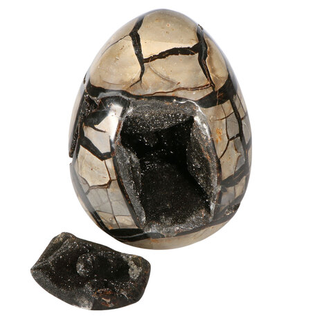Septarie edelsteen ei met deksel 19,5 x 15 x 15 cm | 6010 gram Septarie edelsteen ei met deksel 19,5 x 15 x 15 cm | 6010 gram