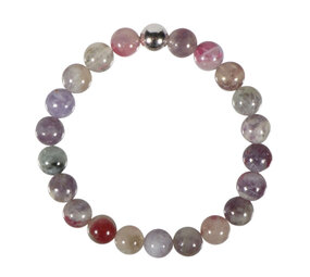 Toermalijn (roze) met lepidoliet (unicorn stone) armband 18 cm | 8 mm kralen Toermalijn (roze) met lepidoliet (unicorn stone) armband 18 cm | 8 mm kralen