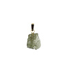 Moldaviet hanger ruw met 14k gouden oogje | 0,3 - 0,7 gram Moldaviet hanger ruw met 14k gouden oogje | 0,3 - 0,7 gram