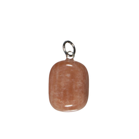 Maansteen (roze) hanger met zilveren oogje Maansteen (roze) hanger met zilveren oogje