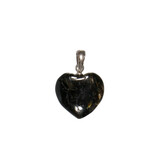 Nuummiet hanger hart 15 mm met zilveren oogje Nuummiet hanger hart 15 mm met zilveren oogje