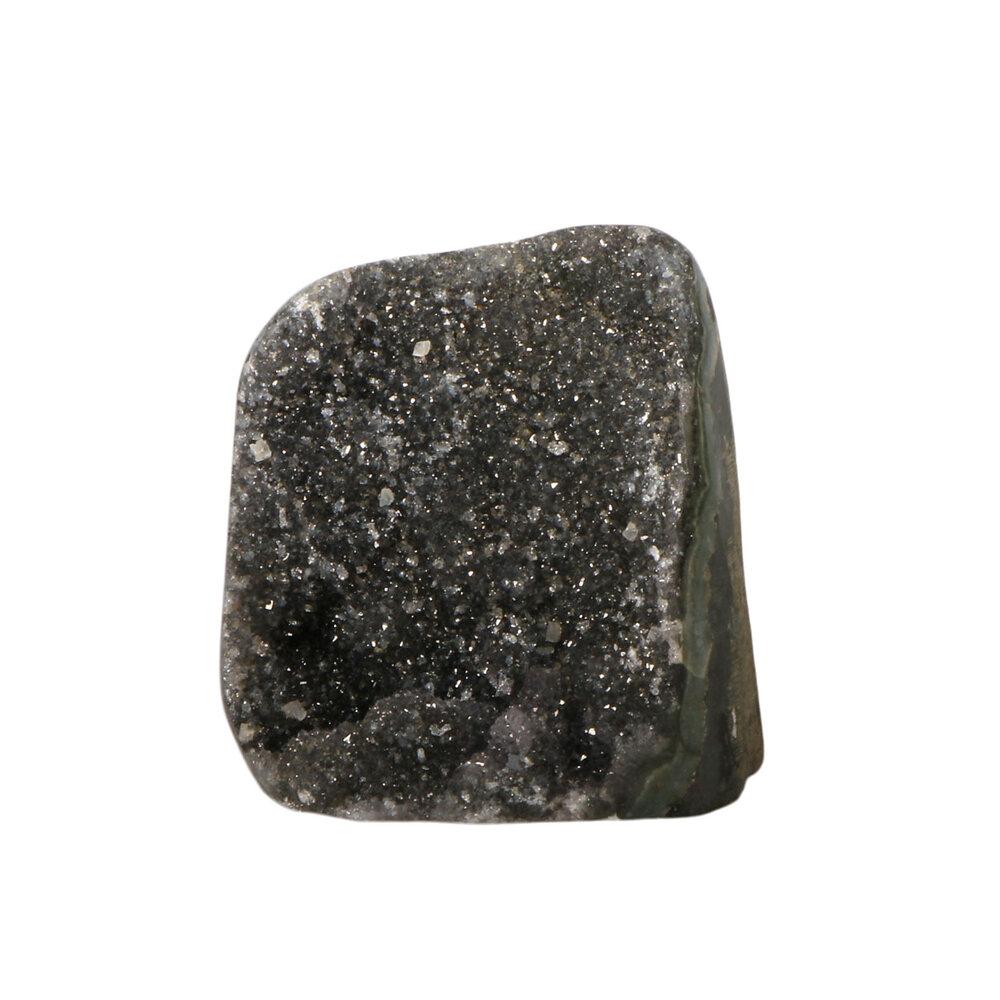 Amethist (zwart) cluster staand 8 x 7,5 x 5,5 cm | 395 gram Amethist (zwart) cluster staand 8 x 7,5 x 5,5 cm | 395 gram