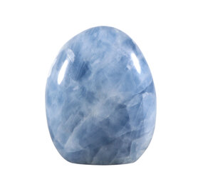 Calciet (blauw) sculptuur 11,5 x 9,5 x 5 cm | 853 gram