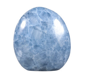 Calciet (blauw) sculptuur 16 x 14 x 6 cm | 1939 gram Calciet (blauw) sculptuur 16 x 14 x 6 cm | 1939 gram