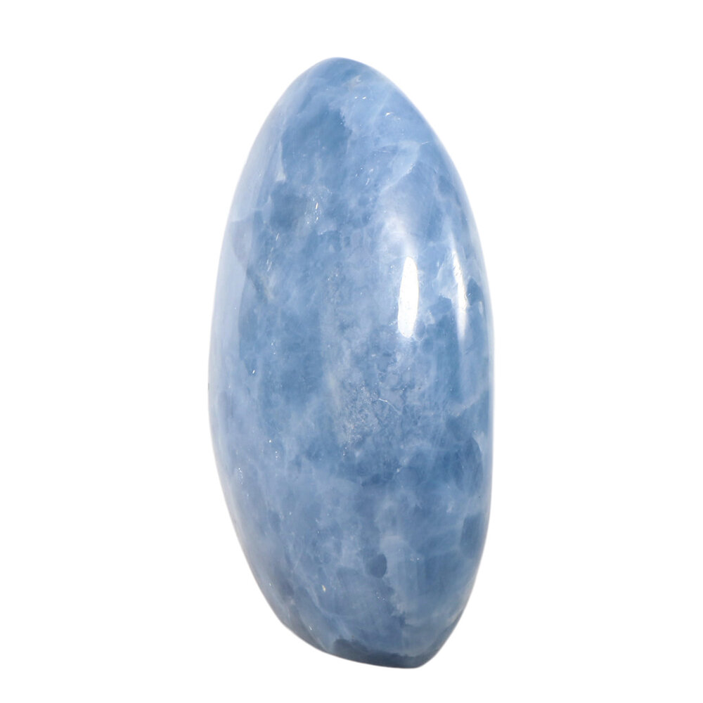 Calciet (blauw) sculptuur 16 x 14 x 6 cm | 1939 gram Calciet (blauw) sculptuur 16 x 14 x 6 cm | 1939 gram