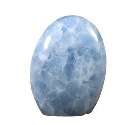 Calciet (blauw) sculptuur 13 x 10 x 4 cm | 868 gram Calciet (blauw) sculptuur 13 x 10 x 4 cm | 868 gram