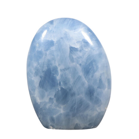 Calciet (blauw) sculptuur 13 x 10 x 4 cm | 868 gram Calciet (blauw) sculptuur 13 x 10 x 4 cm | 868 gram