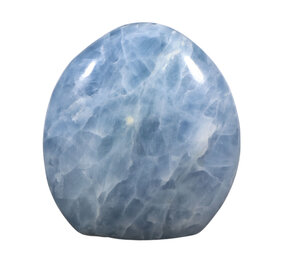 Calciet (blauw) sculptuur 15,5 x 14 x 6 cm | 2076 gram Calciet (blauw) sculptuur 15,5 x 14 x 6 cm | 2076 gram