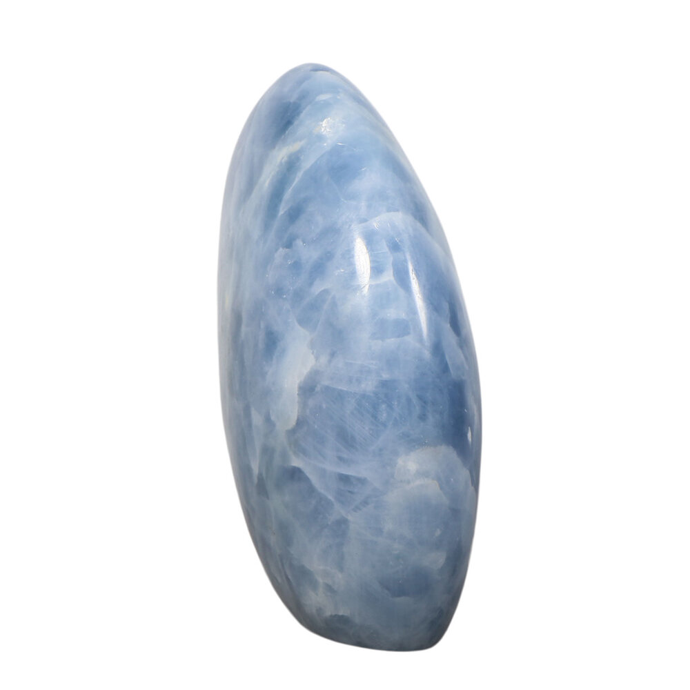 Calciet (blauw) sculptuur 15,5 x 14 x 6 cm | 2076 gram Calciet (blauw) sculptuur 15,5 x 14 x 6 cm | 2076 gram
