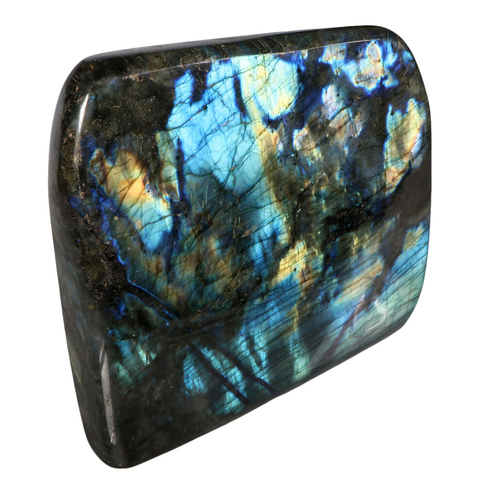 Labradoriet sculptuur 18 x 17 x 4,5 cm | 2838 gram Labradoriet sculptuur 18 x 17 x 4,5 cm | 2838 gram