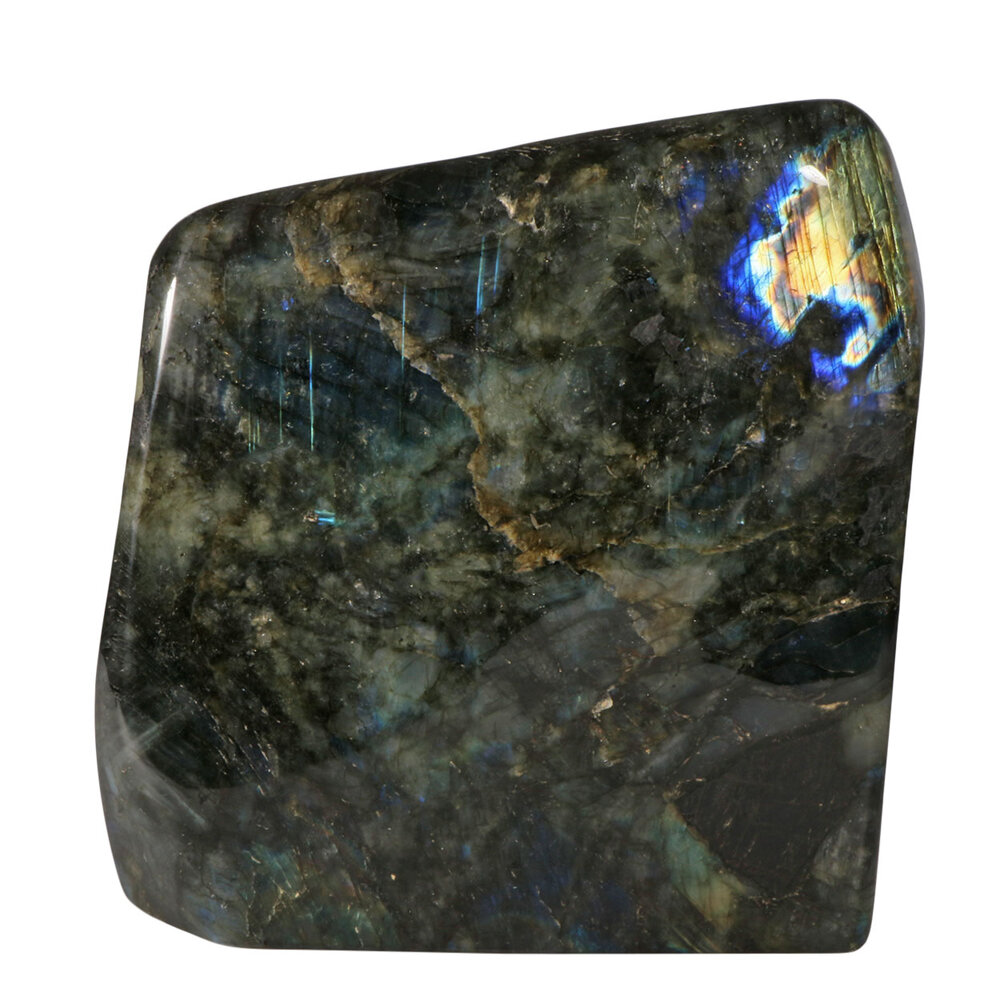 Labradoriet sculptuur 18 x 17 x 4,5 cm | 2838 gram Labradoriet sculptuur 18 x 17 x 4,5 cm | 2838 gram