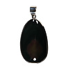 Zilveren hanger obsidiaan (bloem) | ovaal 3,9 x 2,4 cm Zilveren hanger obsidiaan (bloem) | ovaal 3,9 x 2,4 cm