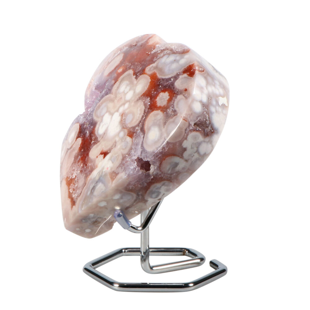 Amethist (roze) hart op standaard 12 x 12 x 4 cm | 799 gram Amethist (roze) hart op standaard 12 x 12 x 4 cm | 799 gram