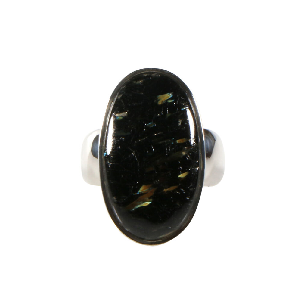 Zilveren ring nuummiet maat 18 | ovaal 2,4 x 1,5 cm Zilveren ring nuummiet maat 18 | ovaal 2,4 x 1,5 cm