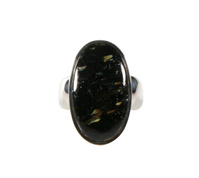 Zilveren ring nuummiet maat 18 | ovaal 2,4 x 1,5 cm Zilveren ring nuummiet maat 18 | ovaal 2,4 x 1,5 cm