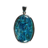 Zilveren hanger quantum quattro | ovaal 3,6 x 2,5 cm Zilveren hanger quantum quattro | ovaal 3,6 x 2,5 cm