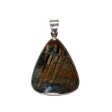 Zilveren hanger pietersiet (blauw) | druppel 3,4 x 2,7 cm Zilveren hanger pietersiet (blauw) | druppel 3,4 x 2,7 cm