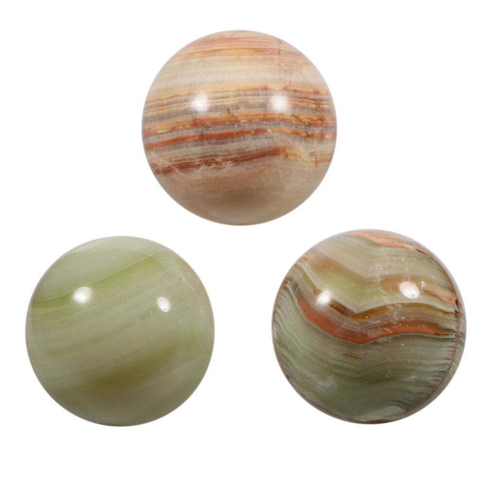 Onyx marmer edelsteen bol 100 mm Onyx marmer edelsteen bol 100 mm