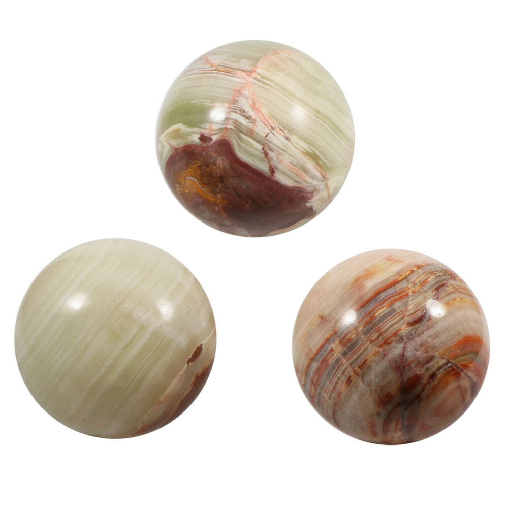 Onyx marmer edelsteen bol 100 mm Onyx marmer edelsteen bol 100 mm