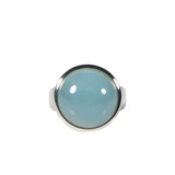 Zilveren ring aquamarijn maat 18 | rond 1,6 cm Zilveren ring aquamarijn maat 18 | rond 1,6 cm