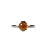 Zilveren ring toermalijn (oranje) maat 18 1/2 | ovaal 8 x 6 mm Zilveren ring toermalijn (oranje) maat 18 1/2 | ovaal 8 x 6 mm