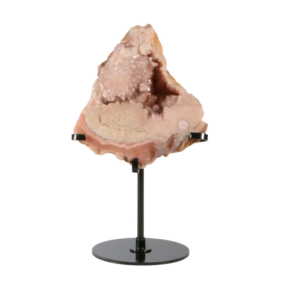 Amethist (roze) A-kwaliteit op standaard 11 x 10,5 x 4 cm | 573 gram